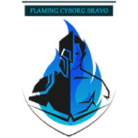 Flaming Cyborg Bravo logo